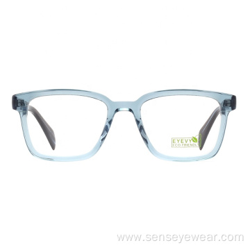 Women Custom Square Bevel ECO Acetate Optical Frame